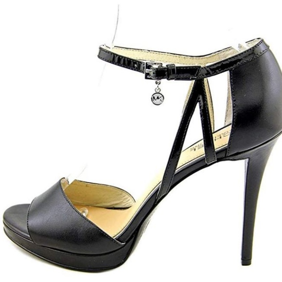 *SALE* Michael Kors Belle Black Heel -1445 NEW - Picture 4 of 5